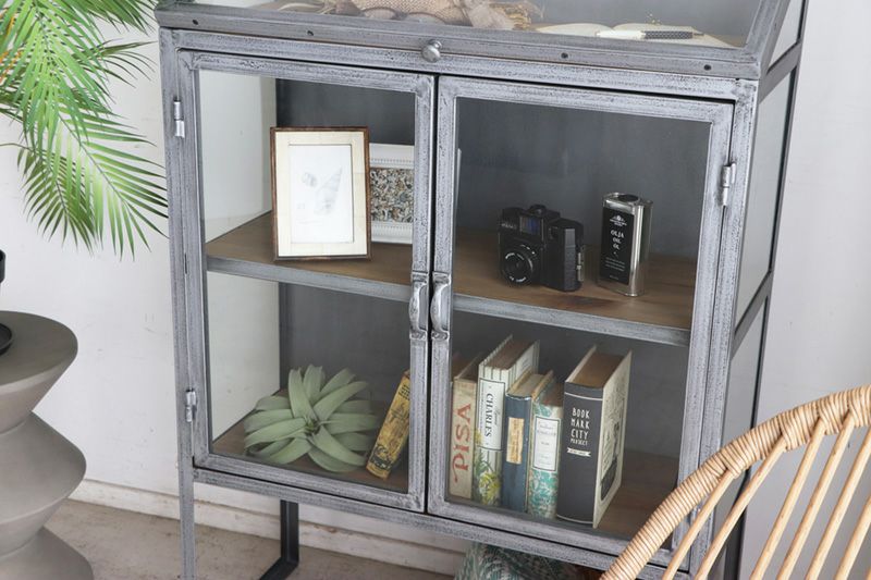 マカロニ UP 146 Macaroni Cabinet (BK)(SV) | UP TOWN FURNITURE