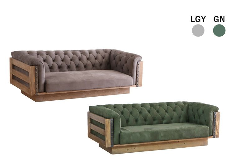 プーリー UP PULLEY chester 3P Sofa (LGY)(GR) | UP TOWN FURNITURE official  online shop