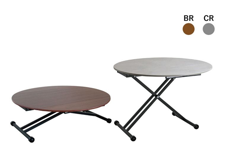 カフェテーブル 無垢材 UP TOWN 転がら FURNITURE ガラス ブラウン